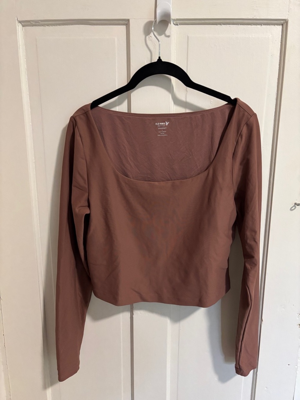 Old Navy Dusty Rose Long-Sleeve Scoop Neck Top